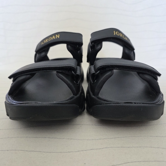 Nike Womens Jordan Deja Sandals Black Gold Shoes FN5036-001 Size 11 NEW - Picture 4 of 11